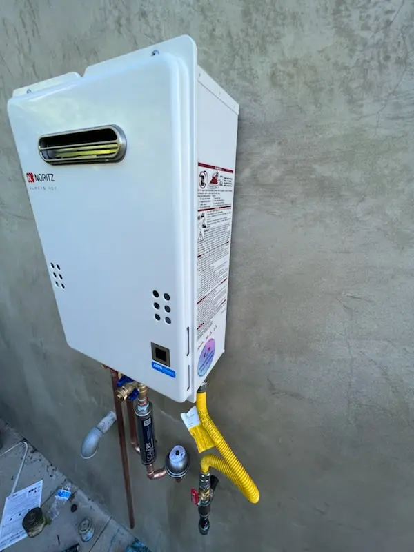 Tankless water heater installation for Mckay Landing homes